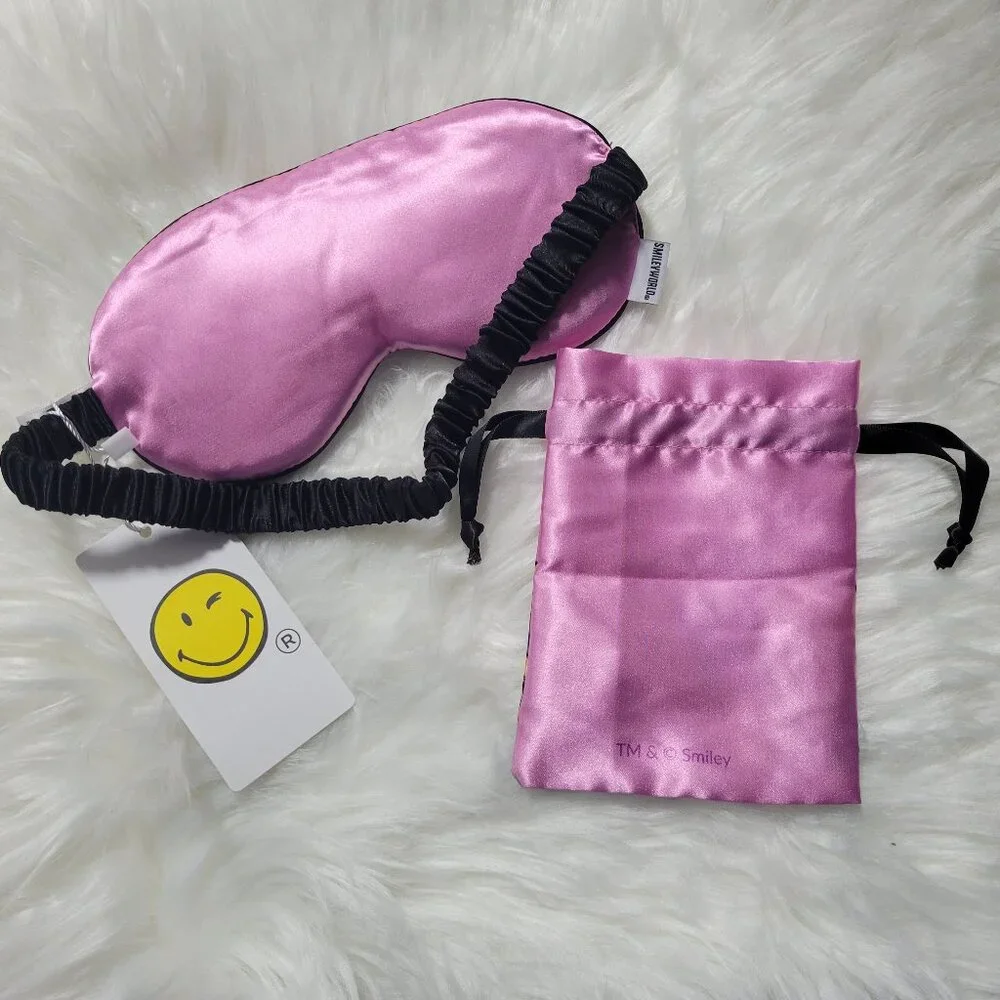 Smiley World Sleep Mask w/ Pouch
